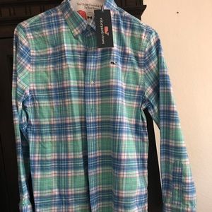 Vineyard Vines plaid button up